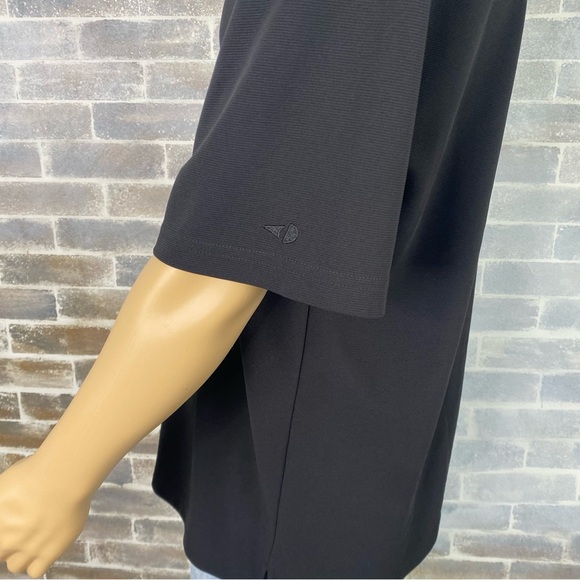 Men’s Grand Slam Performance Black Ribbed Polo Tag-less Shirt Size XL - Picture 5 of 8